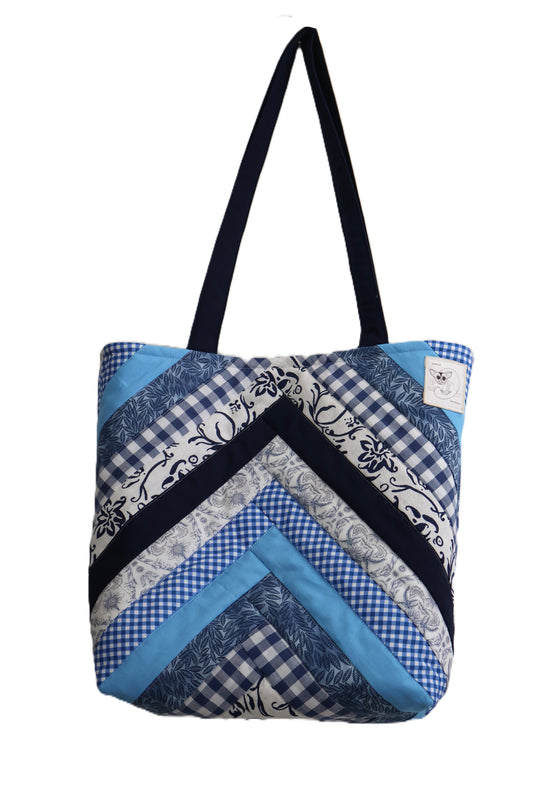 Blue Quilted Bag